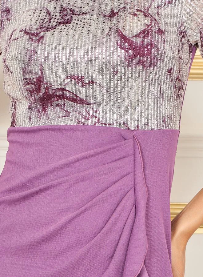 ستايلي Ruffled Sheath Dress