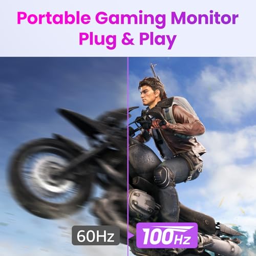 Upperizon Portable Monitor 16" 2K QHD 2560X1600 100% sRGB 100Hz IPS HDR HDMI USB-C Travel Monitor for Laptop MacBook PC Surface PS5 Xbox, External Display with Kickstand & Speakers, VESA Compatible - Image 5