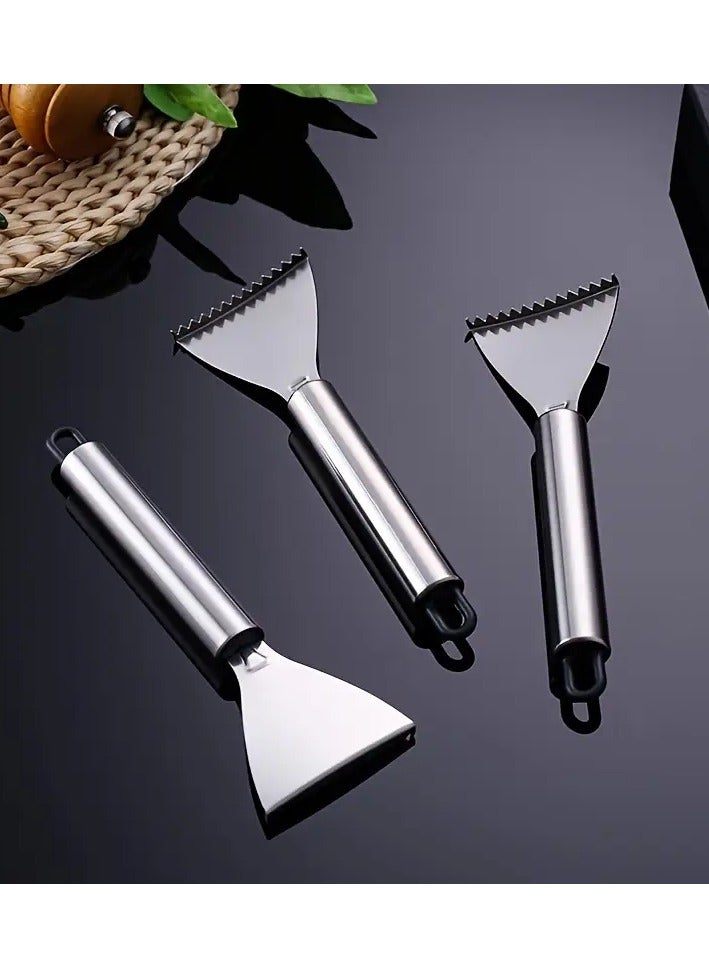 Goolsky 1pc Stainless Steel Fish Scale Scraper with Hook, Manual Fish Scale Remover, Kitchen Gadget for Fish Cleaning, Food-Safe Kitchen Tool - Image 4