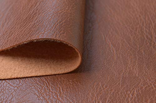 Wento Thick 3 Yard Faux Leather Fabric Soft Skin Grain PU Leather for Furniture Cover Reupholster Sofa Chairs Cushions Vinyl Upholstery (3 Yards, Brown) - Image 3
