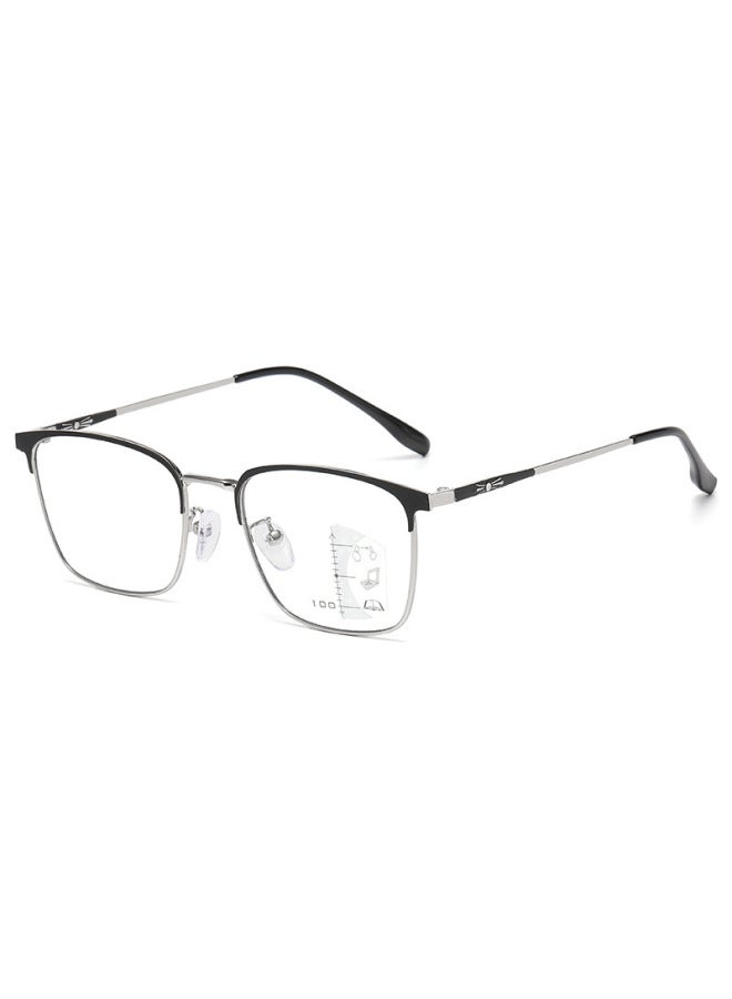 نيو نظارات جديدة عصرية لحماية من الضوء الأزرق، متغيرة اللون بأسلوب ريترو للرجال والنساء، مظهر طبيعي، نظارات أعمال باللونين الأسود والذهبي، نظارات فاخرة بدون وصفة طبية - Image 1