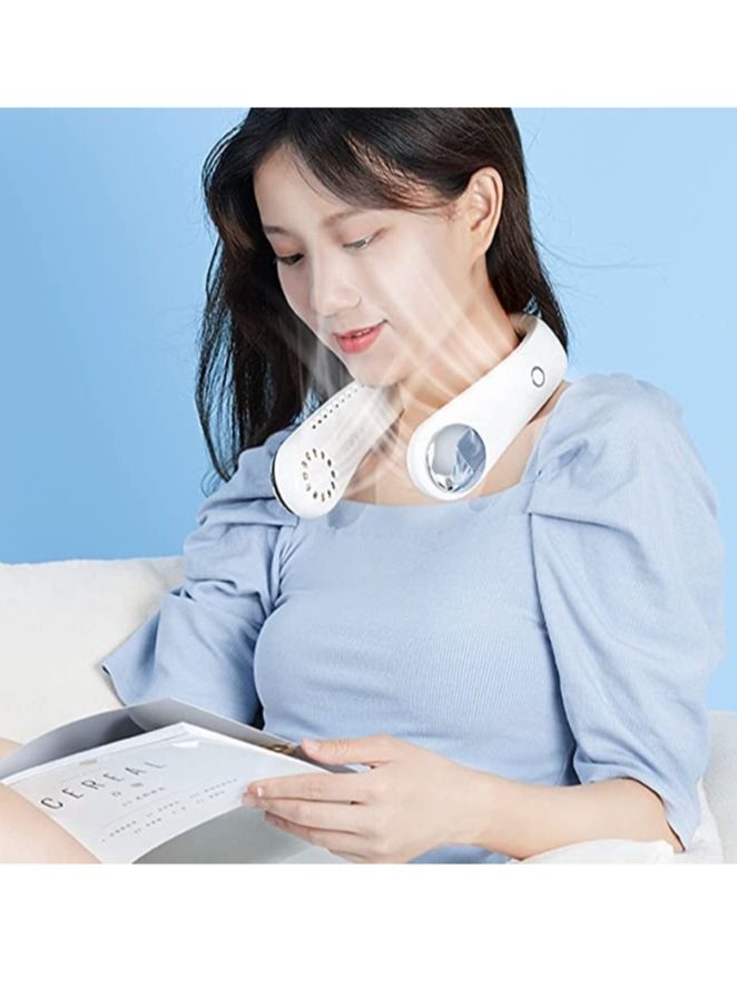 r Neck Fan Built-in Refrigerating Chip Wearable Cooling Fan with 360° Wind Outlet Portable Hang Neck Fan for Hot Flashes - Image 4