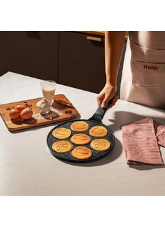 Nehir Black Aluminum Casting 27 Cm Crepe Pan  - Image 1