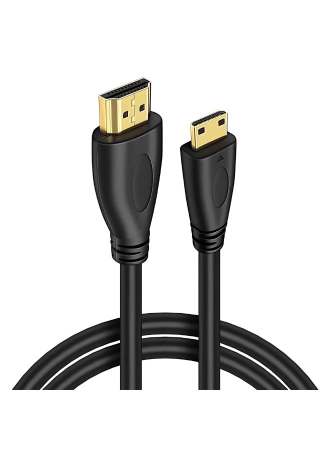 أثير كابل HDMI صغير 4K إلى HDMI ، متوافق مع الكاميرات وكاميرات الفيديو وأجهزة التلفزيون عالية الدقة وأجهزة الكمبيوتر المحمولة والأجهزة اللوحية والشاشات - Image 1