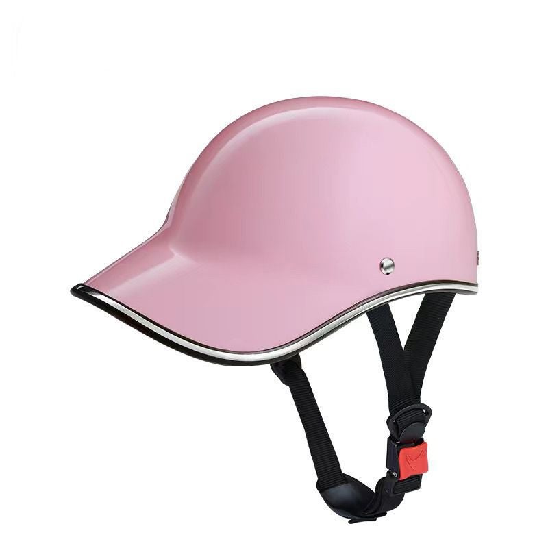 Generic Unisex Breathable Helmet Summer Visor Cap Pink 