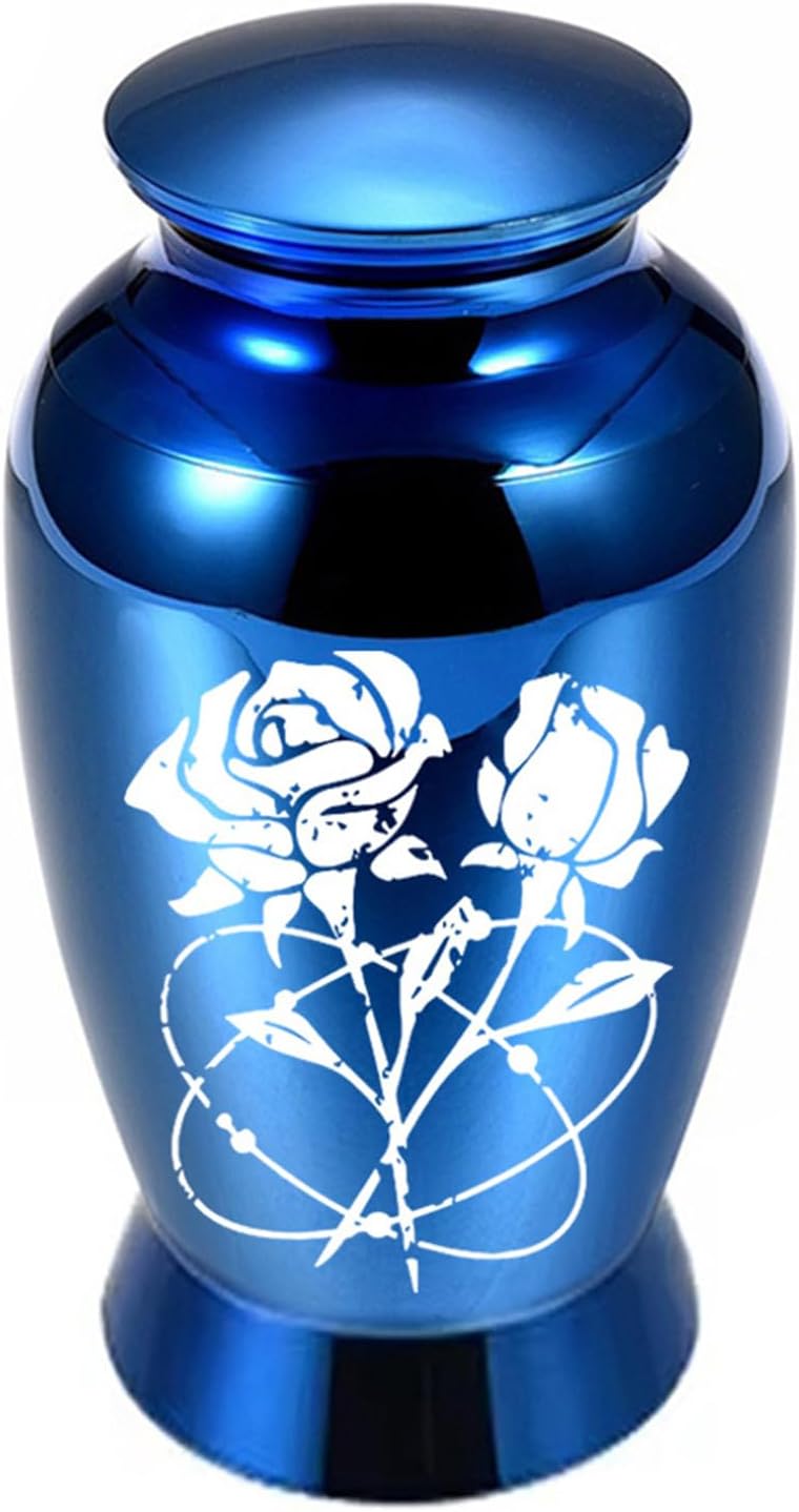 Storage Urn Cremation Jar for Pet Ashes Memorial Urn with Elegant Pattern Designs for Loss Pet Furs Keepsakes Gift Remembrances Gift - Image 1