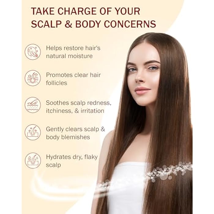 e70 Folliculitis Treatment Shampoo with 3% BHA, Salicylic Acid, Tea Tree Oil & Chamomile Extracts - Anti Itch Shampoo for women & men with Irritated Flaky Scalp Treatment, Made in USA by e70, 8 fl oz - Image 4