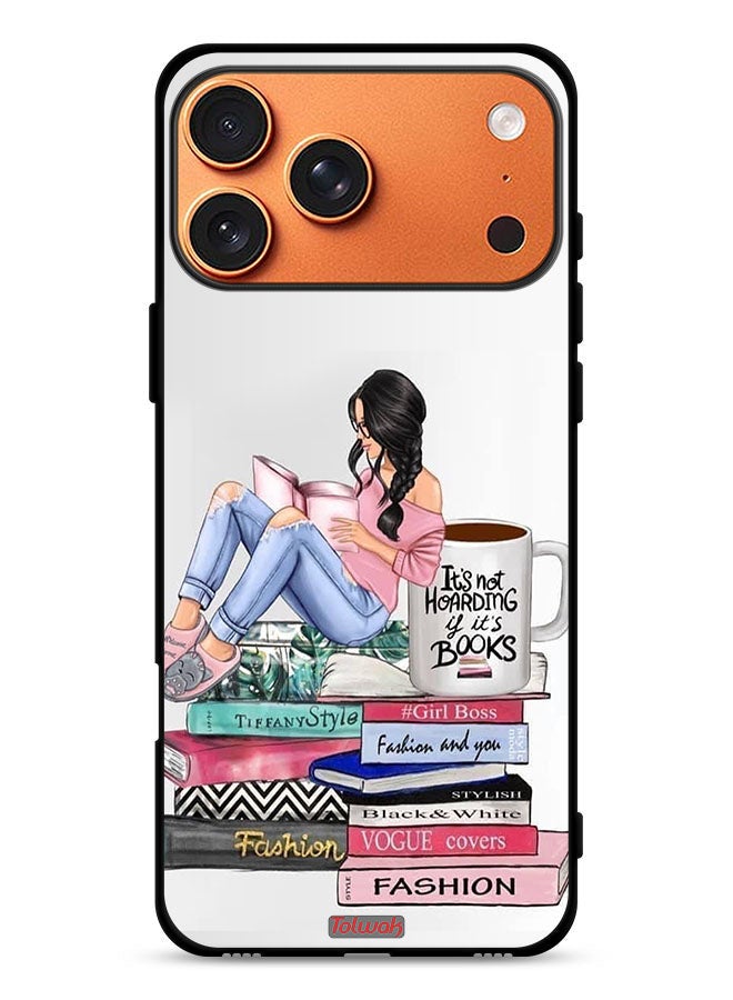 Tolwak Apple iPhone 17 Pro Max Protective Case Cover Girl And Fashion Books Art - Image 1