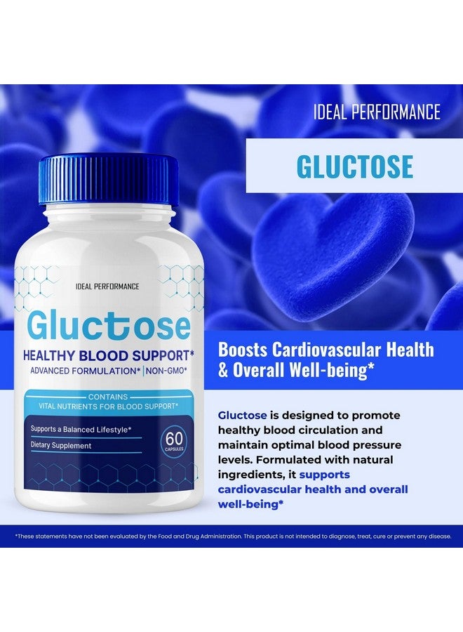 IDEAL PERFORMANCE Gluctose Pills Advanced Blood Support Formula Supplement, Gluc Tose Blood Capsules - Maximum Strength, Gluctose Aid All Natural Formula Pills, Gluctose Capsules Blood Support Reviews (3 Pack) - Image 4