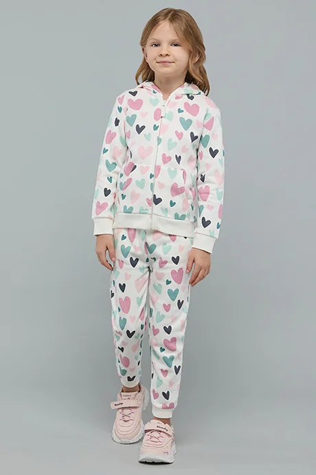 أر أند بي Printed Hooded Sweatsuit Set