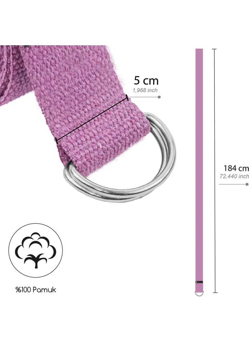 Rebuwo Natural 100% Cotton Yoga Belt 184 cm