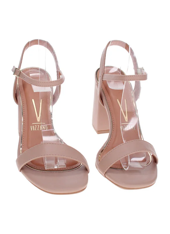 VIZZANO Mid Heels Sandals for Women – Sling Back Heel Sandals for Girls with Ankle Strap