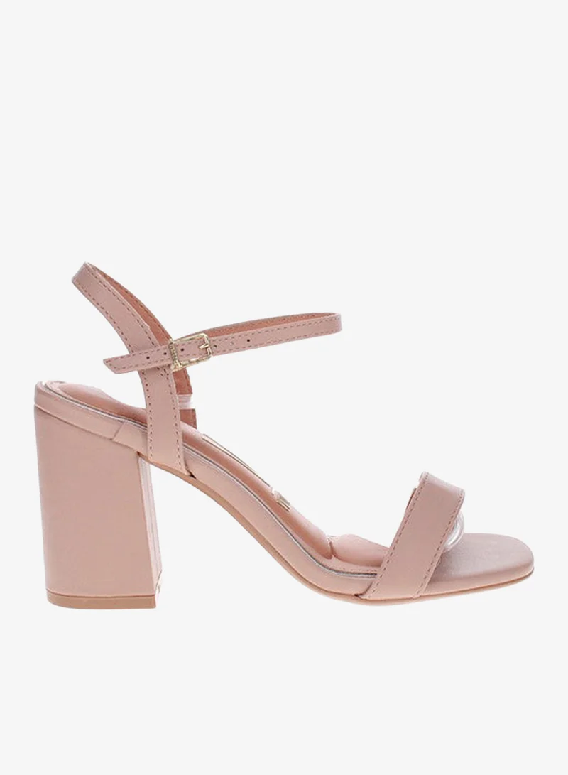 VIZZANO Mid Heels Sandals for Women – Sling Back Heel Sandals for Girls with Ankle Strap