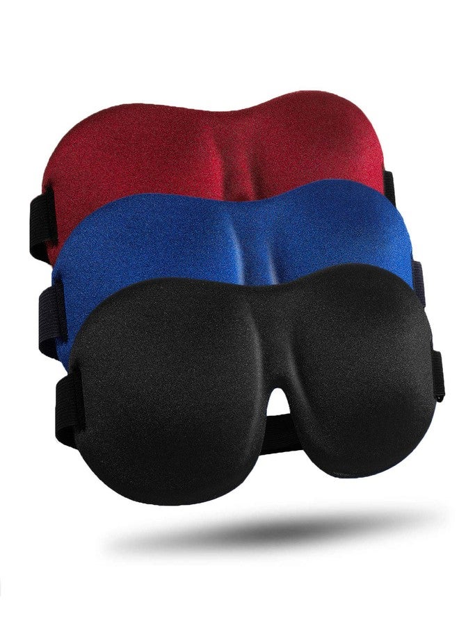 LKY DIGITAL Sleep Mask for Side Sleeper 3 Pack, Blackout 3D Eye Mask for Sleeping, Night Blindfold for Men Women - Image 1