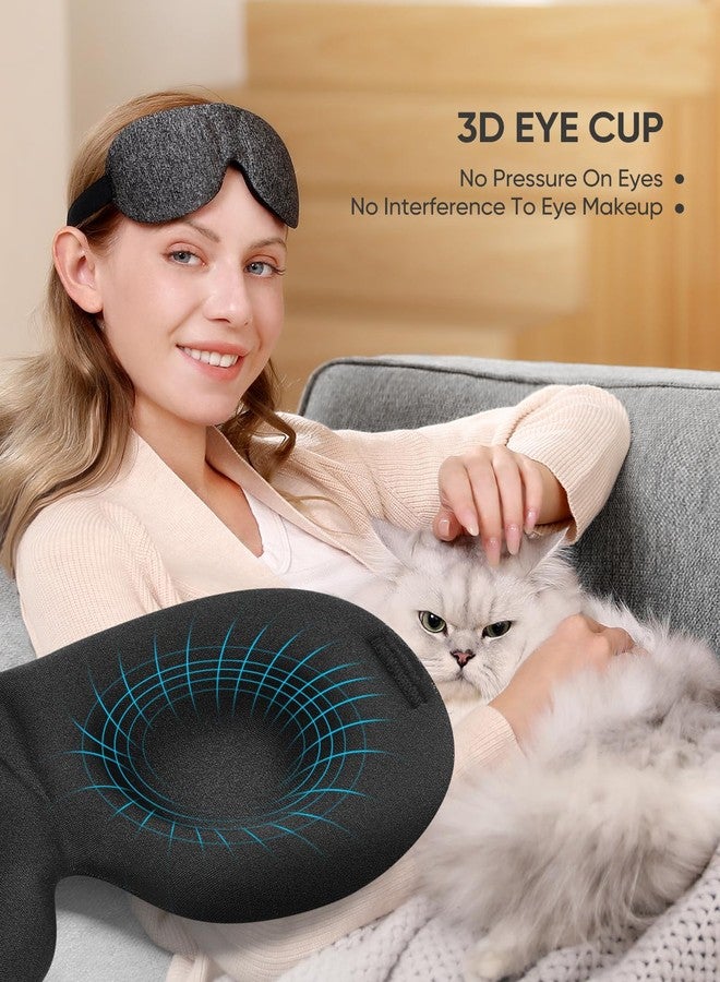 LKY DIGITAL Sleep Mask for Side Sleeper 3 Pack, Blackout 3D Eye Mask for Sleeping, Night Blindfold for Men Women - Image 3