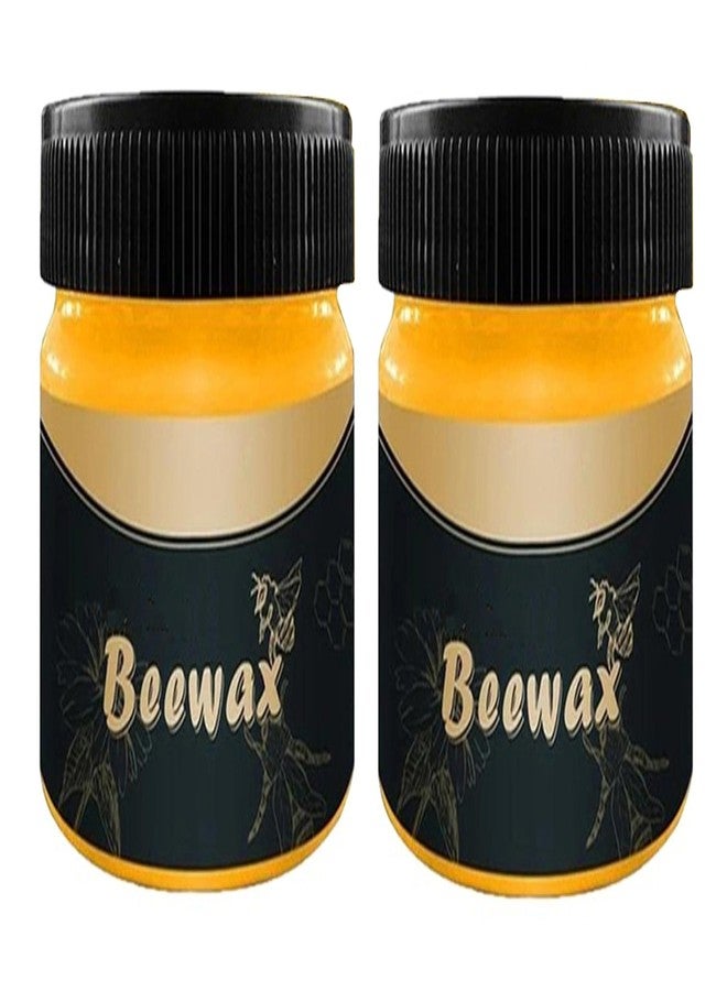 Mopslik Wood Seasoning Beewax Natural Traditional Beeswax Polish Wood Furniture Cleaner for Wood Doors, Tables, Chairs, Cabinets and Floors for Furniture (80 Gm Each) (Pack Of 2) - Image 1