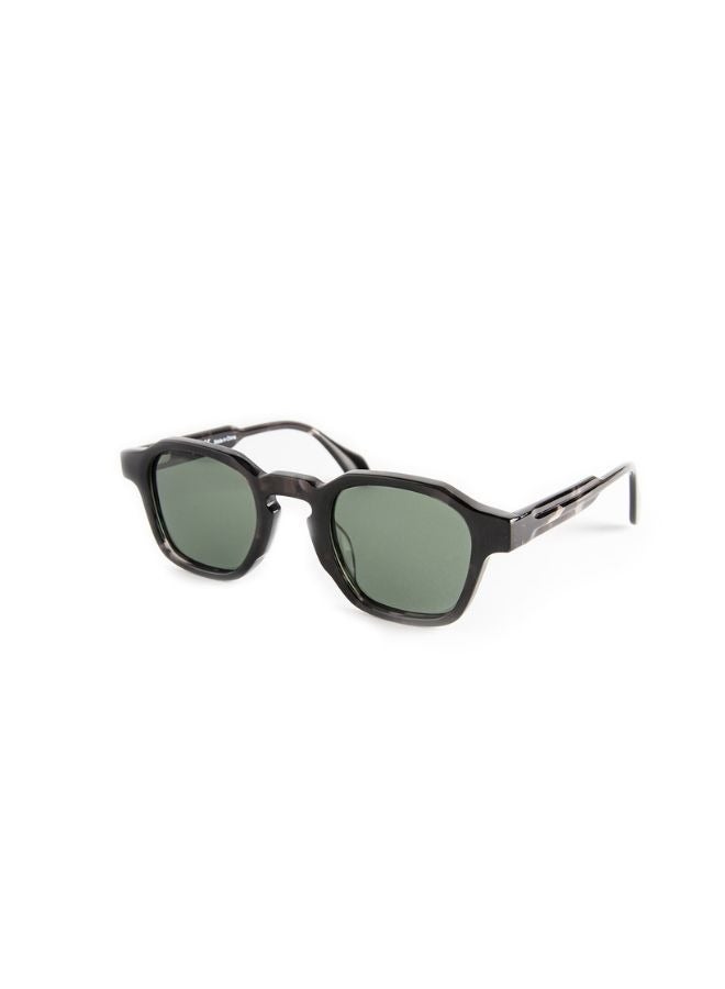 MOOD Mood Downtown UV Protection Sunglasses, Unisex Sunglasses with Shiny Dark Demi Black Frame and Grey Lens Color (MOOD96153SC2)  - Image 2