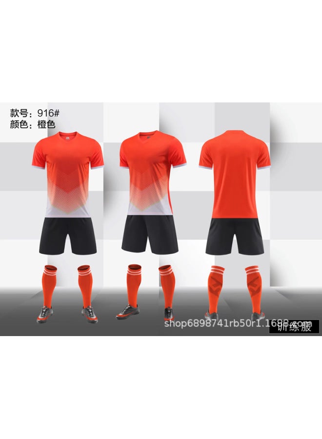 -orange Short Sleeve Football Jersey - Image 1