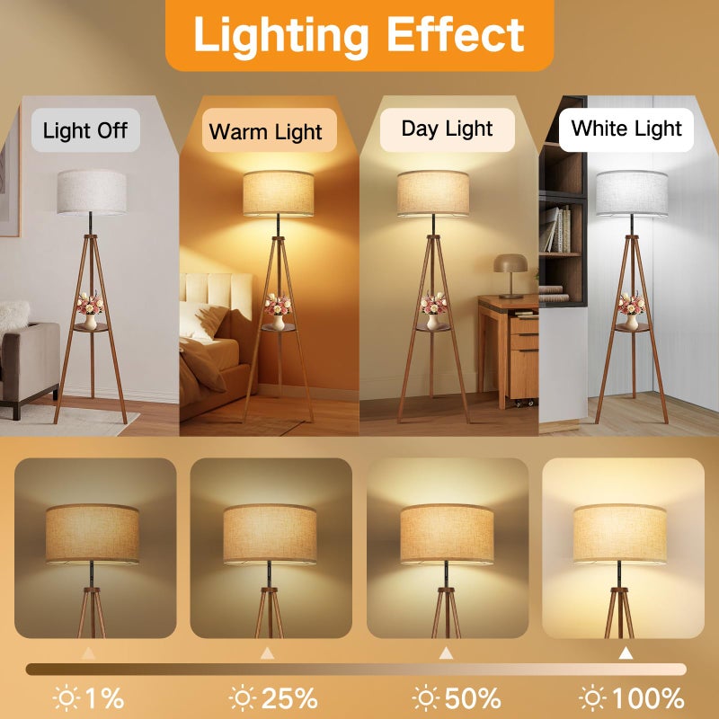 OUTON Beige Lamp shades Set of 2, Large Drum Lamp Shades for Floor Lamps, 16" Top x 16" Bottom x 9" High, Easy to Assemble, Replacement Linen Lampshades for Table Lamps & Bedside Lamps (1.65" Spider) - Image 4