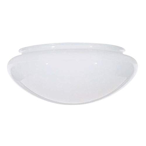 75Inch White Mushroom Glass Shade 578Inch Fitter Opening