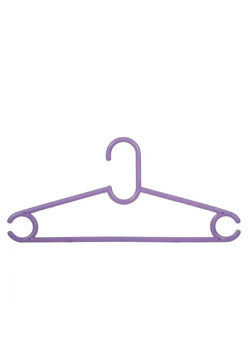 6-piece plastic clothes hanger set, one color, non-slip, code 42, color randomly selected - Image 4