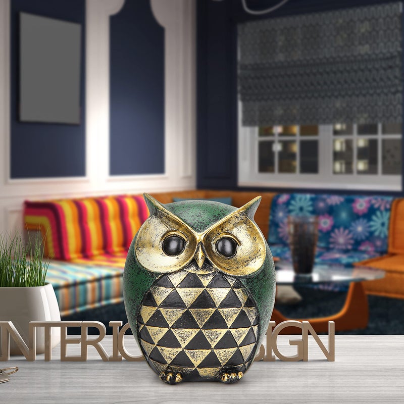 Leekung Owl Statue For Home Decor Accents Owl Decor For Modern Bathroom Bookshelf Bedroom Mantle Living Room Home Office Tv Stand Shelf Boho Decorations Retro Decor Small Bird Items Gift For Women - Image 5