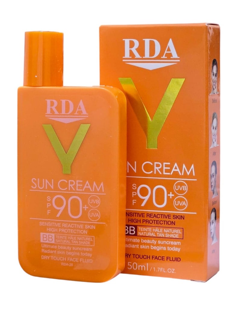 ار دي اي واقي من الشمس 90 SPF حماية عالية للبشرة الحساسة 50 مل - Image 1