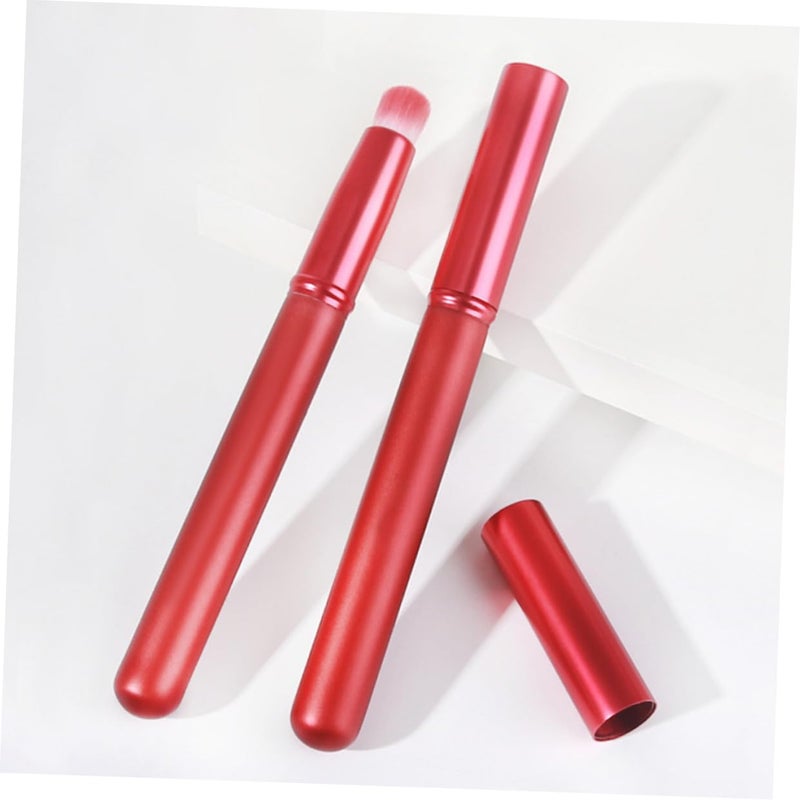 Healeved Lipstick Brush Applicator with Cap Portable Round Head Lip Brush for Women’S Lip Makeup Concealer Tool - Image 4