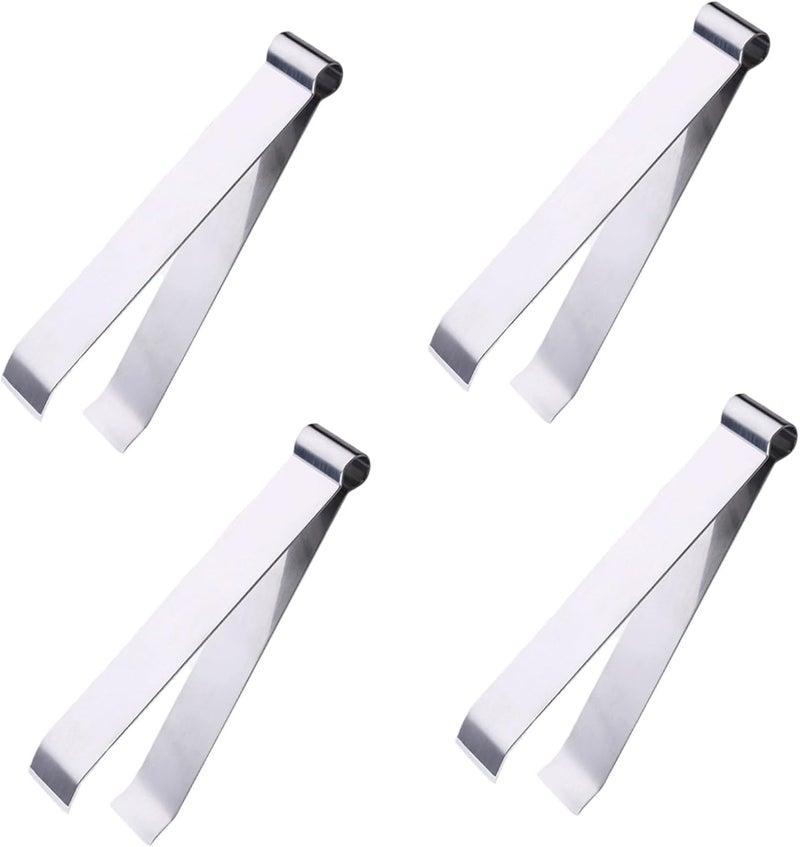 Outanaya 4pcs Stainless Steel Hair Clip Ingrown Hair Tweezers Remover Threading Tool Tweezers Manual Removal Tool Food - Image 1