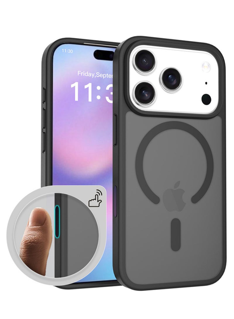 X-level iPhone 17 Pro Max MagSafe Case Magnetic Back Cover,【 Shockproof Protection】Translucent Matte Back, Slim Phone Cover with Strong Magnet for Apple 17 Pro-Max -2025 (White) - Image 1