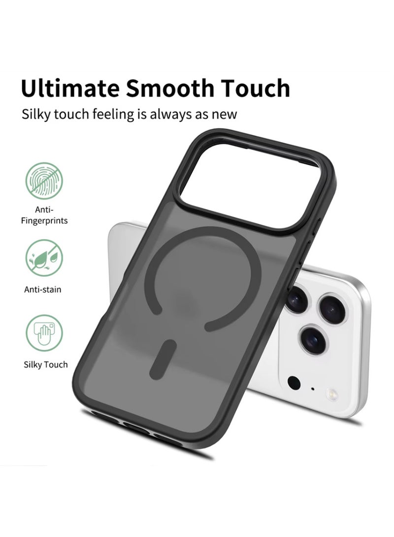 X-level iPhone 17 Pro Max MagSafe Case Magnetic Back Cover,【 Shockproof Protection】Translucent Matte Back, Slim Phone Cover with Strong Magnet for Apple 17 Pro-Max -2025 (White) - Image 5