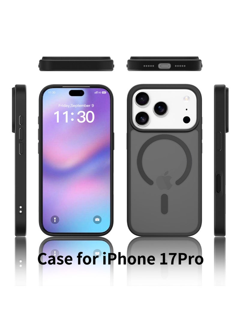 X-level iPhone 17 Pro Max MagSafe Case Magnetic Back Cover,【 Shockproof Protection】Translucent Matte Back, Slim Phone Cover with Strong Magnet for Apple 17 Pro-Max -2025 (White) - Image 2