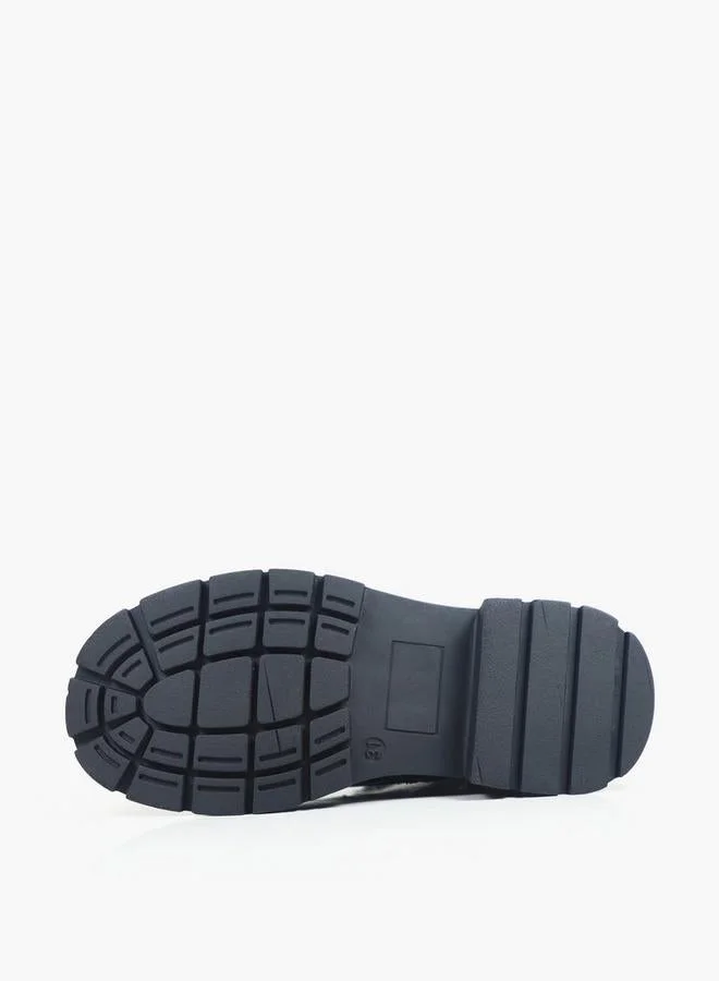 Gap SILVER Girls Selma Block Heel Ankle Boots for Women | Best Price UAE