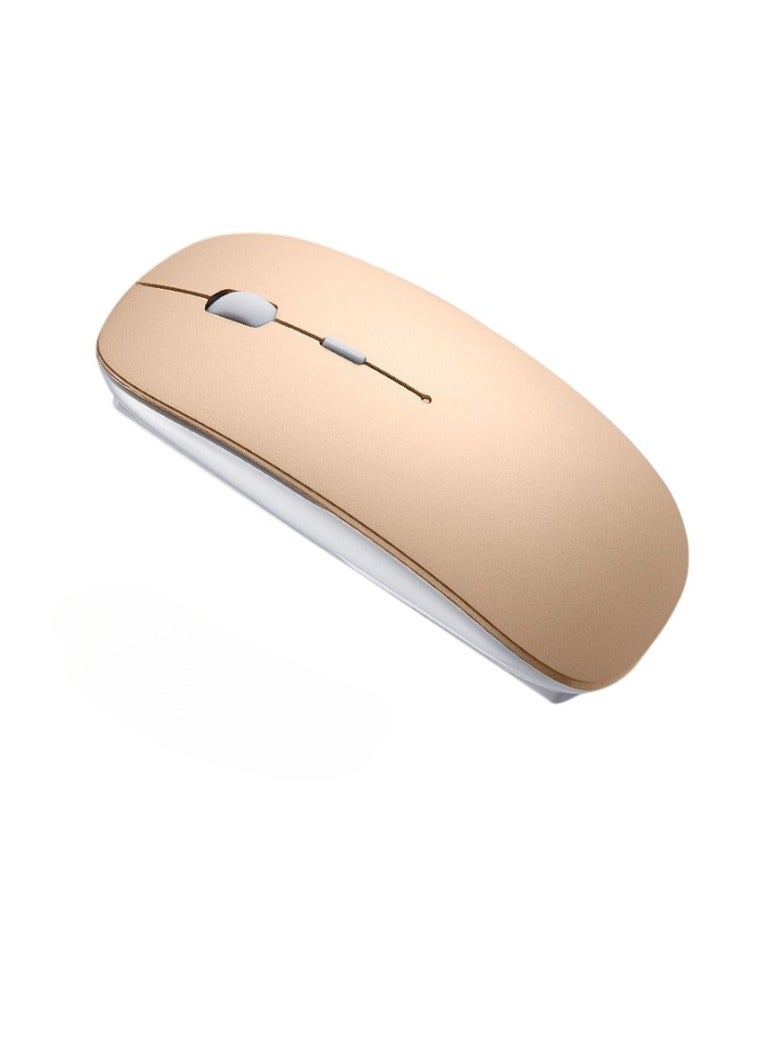 MM1 Mouse, Bluetooth Wireless Computer Mouse, Lightweight And Portable Gaming Mouse, Comfortable Grip Durable Silent Mouse For Laptop Computer, (1pc, Gold) - Image 1