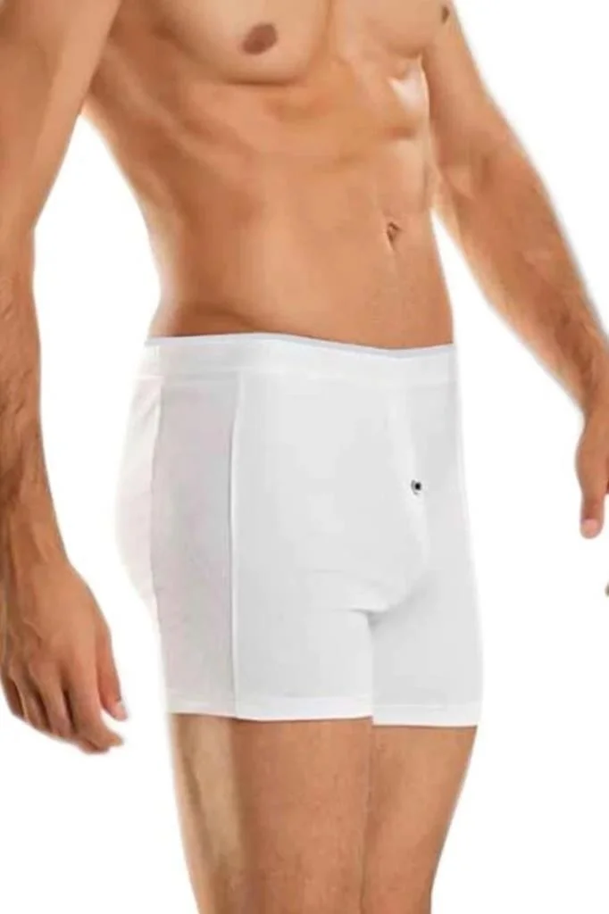 Berrak Underwear Men's Buttoned Lycra Long Leg Boxers 5 Pack
