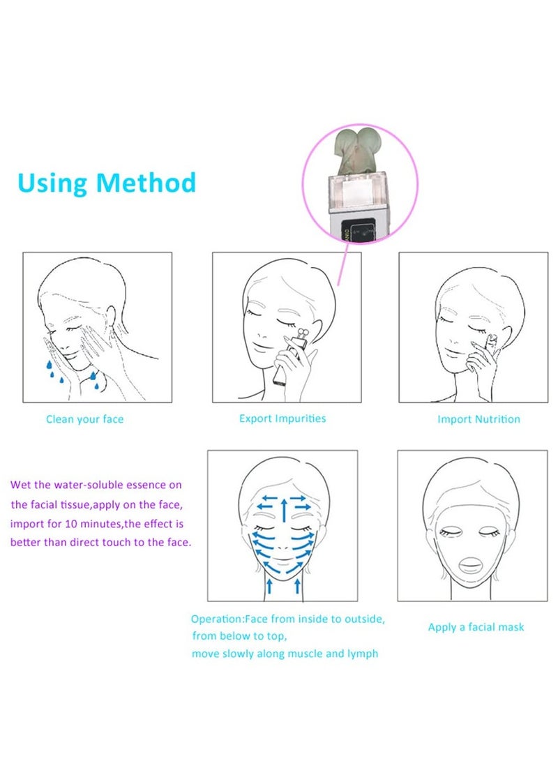 Excefore 2 in 1 Galvanic Skin Firming Machine, Portable Facial Device Anti-Aging Face Lift Massager, Massager Home Use Beauty Salon - Image 5