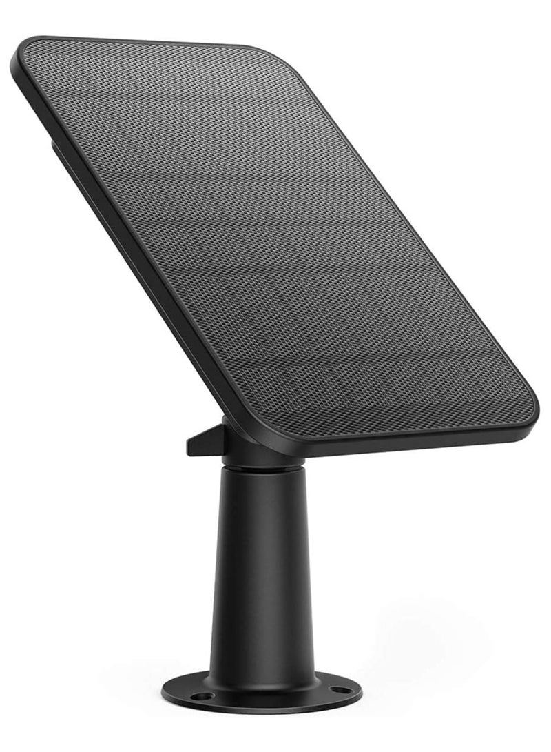 eufy security Certified eufyCam Solar Panel, Compatible with eufyCam, Continuous Power Supply, 2.6W Solar Panel, IP65 Weatherproof Black - Image 1