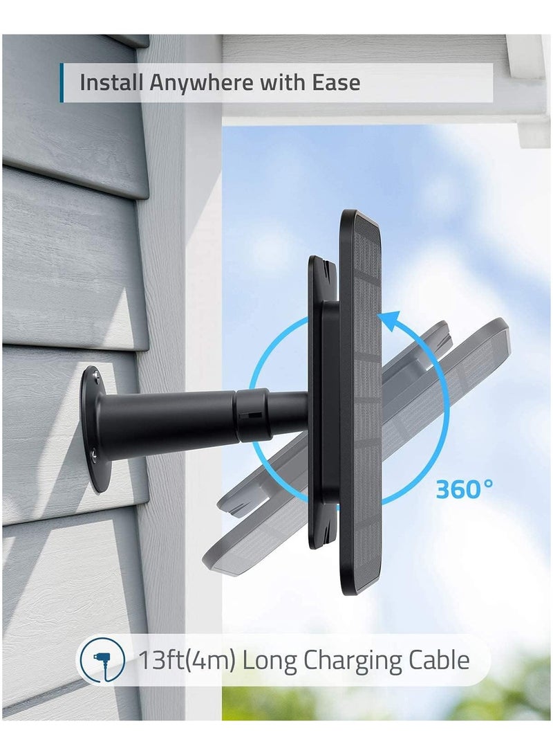 eufy security Certified eufyCam Solar Panel, Compatible with eufyCam, Continuous Power Supply, 2.6W Solar Panel, IP65 Weatherproof Black - Image 5