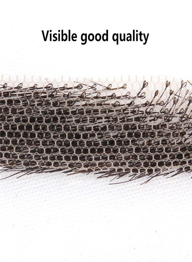 CliCling 100% Human Hair False Brows for Men and Women Re-Usable Lace Base Fake Eyebrows Black Color (MM-A3) - Image 4