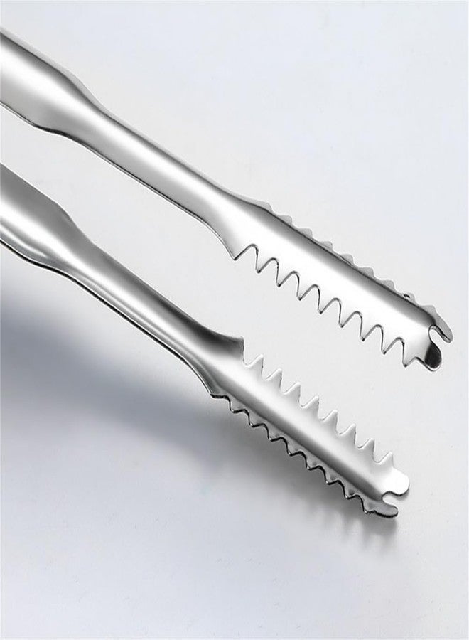 EYAKEG 2 Pcs Ice Tongs for Ice Bucket 6.7 Inch - Premium Stainless Steel Ice Tongs with Teeth for Ice Sugar Cubes Tea Party Coffee Bar Food Serving - Image 5