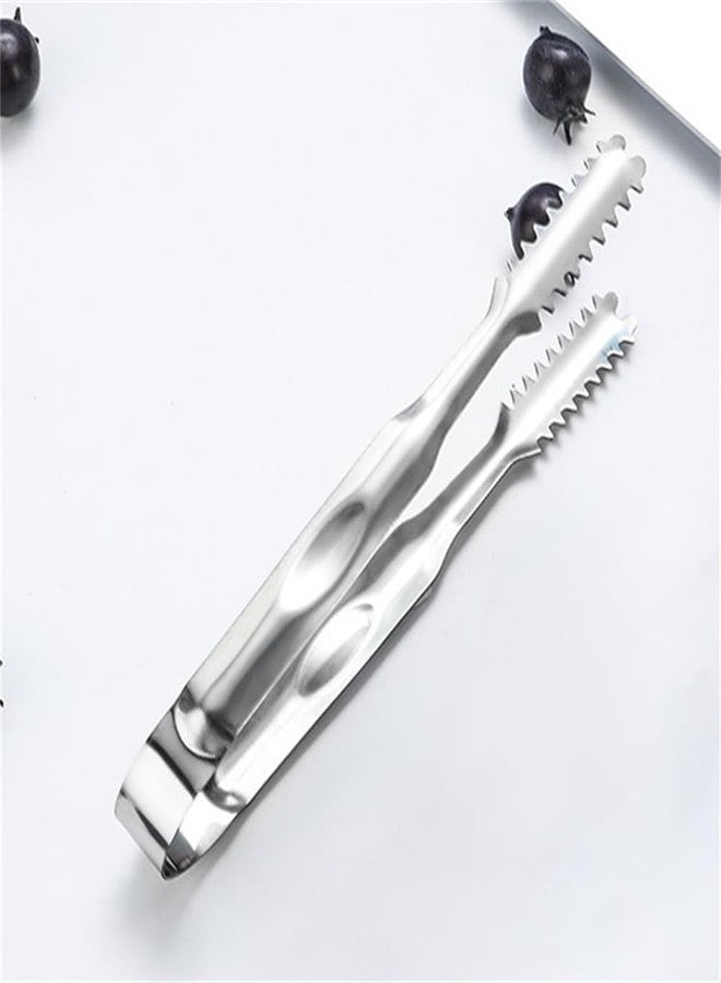 EYAKEG 2 Pcs Ice Tongs for Ice Bucket 6.7 Inch - Premium Stainless Steel Ice Tongs with Teeth for Ice Sugar Cubes Tea Party Coffee Bar Food Serving - Image 4