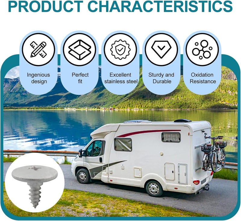 مسامير غطاء مكيف الهواء للعربات الترفيهية (10 قطع) لمكيفات السقف من نوع Dometic Brisk II وPenguin II، قطع غيار بديلة لـ Dometic 3310724.0040000002 - Image 3