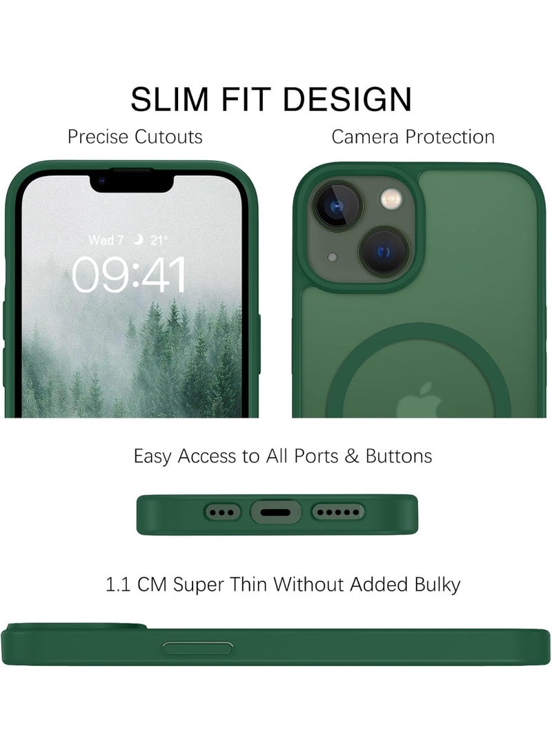 Magnetic for iPhone 15 Case, [Compatible with MagSafe] [10 FT Slim Translucent Matte Shockproof Anti-Scratch Phone Case for Women and Men - Image 2