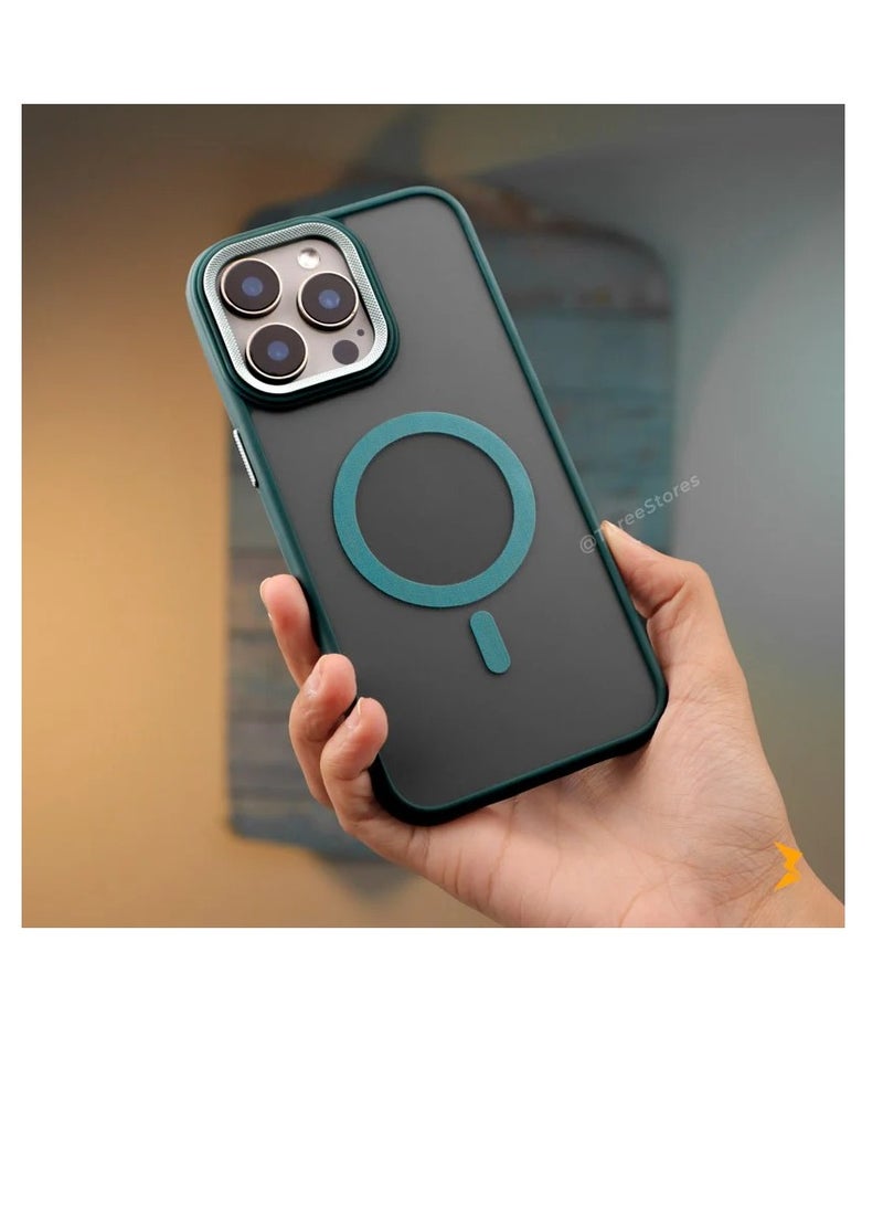 Magnetic for iPhone 15 Case, [Compatible with MagSafe] [10 FT Slim Translucent Matte Shockproof Anti-Scratch Phone Case for Women and Men - Image 1