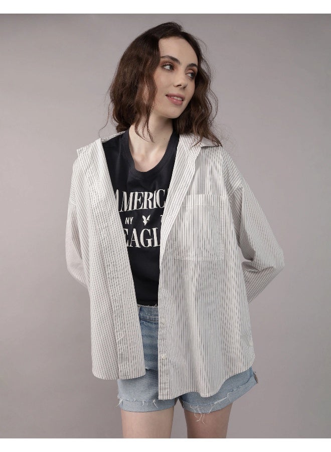 American Eagle AE Perfect Button-Up Shirt - Image 1