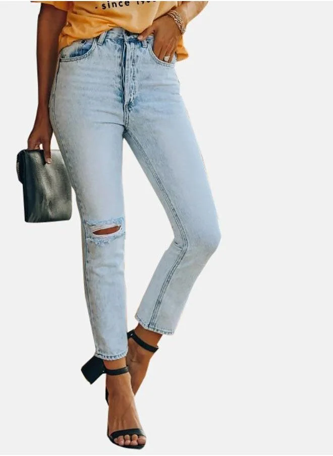 YUNIQEE Blue Slim Fit Jeans