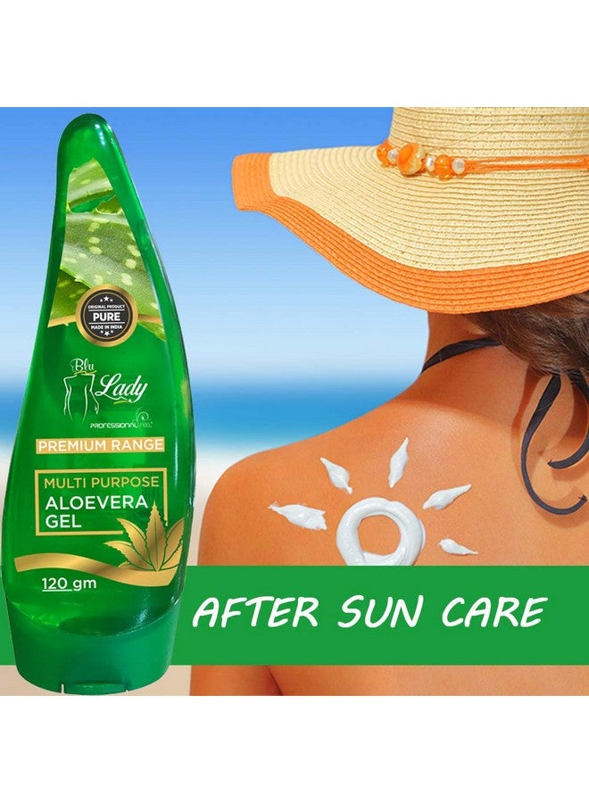 Professional Feel Blue Lady Aloevera Gel, Vitamin C & E Multi Purpose Alovera beauty Gel Beauty Parlour for Instant Skin & Hair All Type Skin Soothing - Image 5