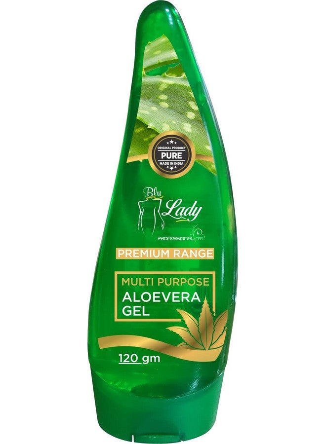 Professional Feel Blue Lady Aloevera Gel, Vitamin C & E Multi Purpose Alovera beauty Gel Beauty Parlour for Instant Skin & Hair All Type Skin Soothing - Image 1