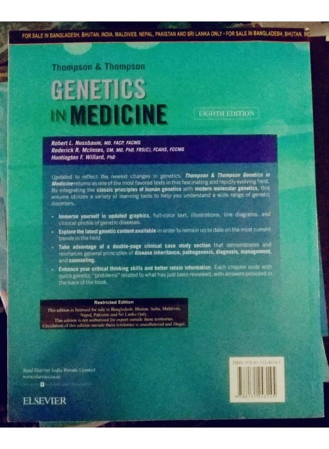 Thompson & Thompson Genetics in Medicine, 8e - Image 2