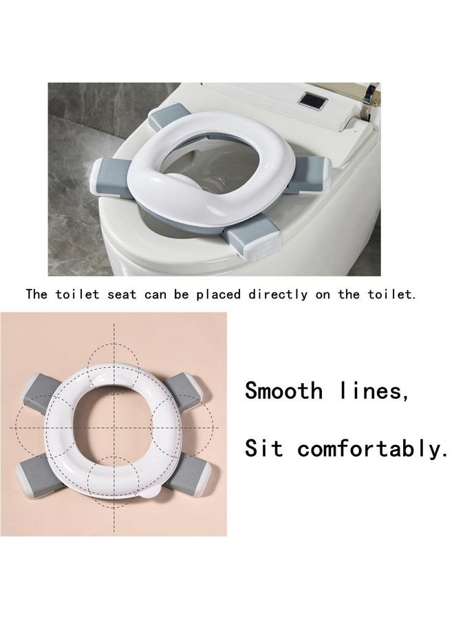 AISIBO Travel Foldable Potty Training Toilet with Storage Bag, Non-Slip Portable Car Potty Outdoor Indoor Easy to Clean (Gray) - Image 5